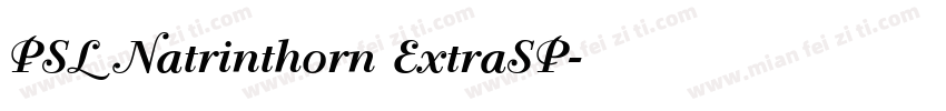 PSL Natrinthorn ExtraSP字体转换